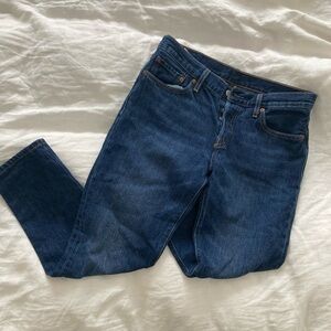 Levi's Dark wash 501 Blue Straight Jeans size 27